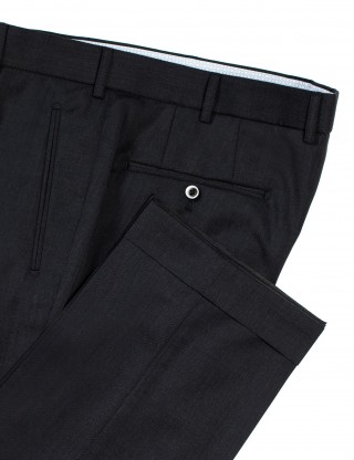 Bundfaltenhose mit Aufschlag